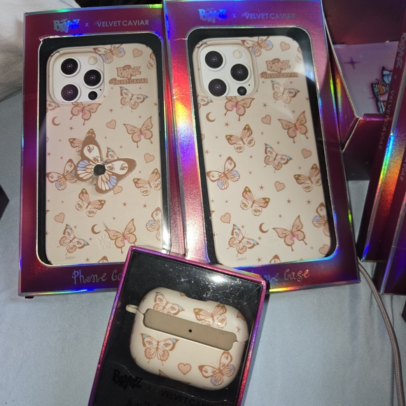 Velvet Caviar Butterfly Phone Case - Cream